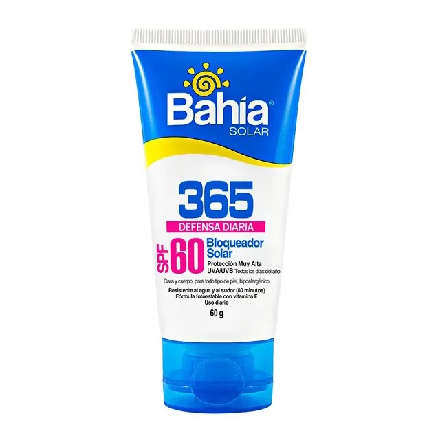 BAHIA BLOQUEADOR SOLAR SPF 60 365 DEFENSA DIARIA X 60 GR - Ecofarma