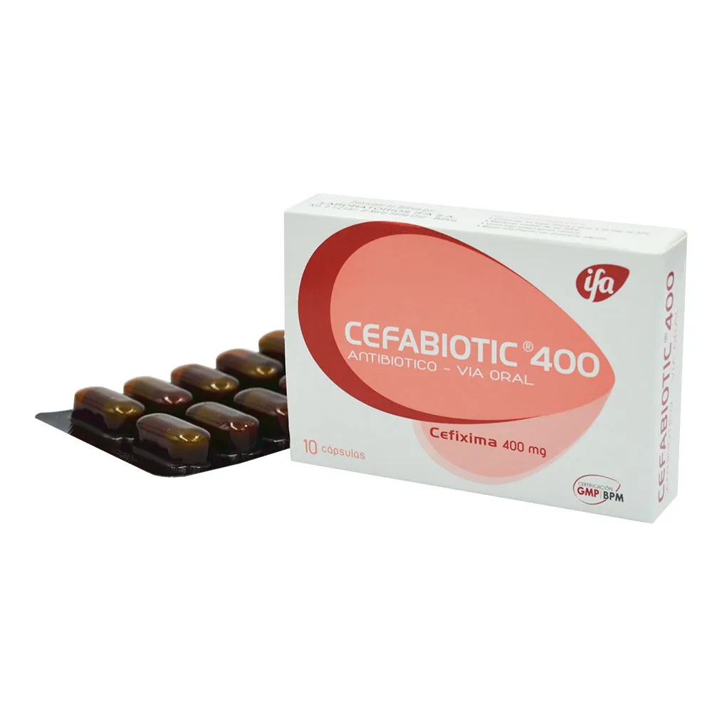 CEFABIOTIC 400 MG CAJA X 10 CAPSULAS - Ecofarma