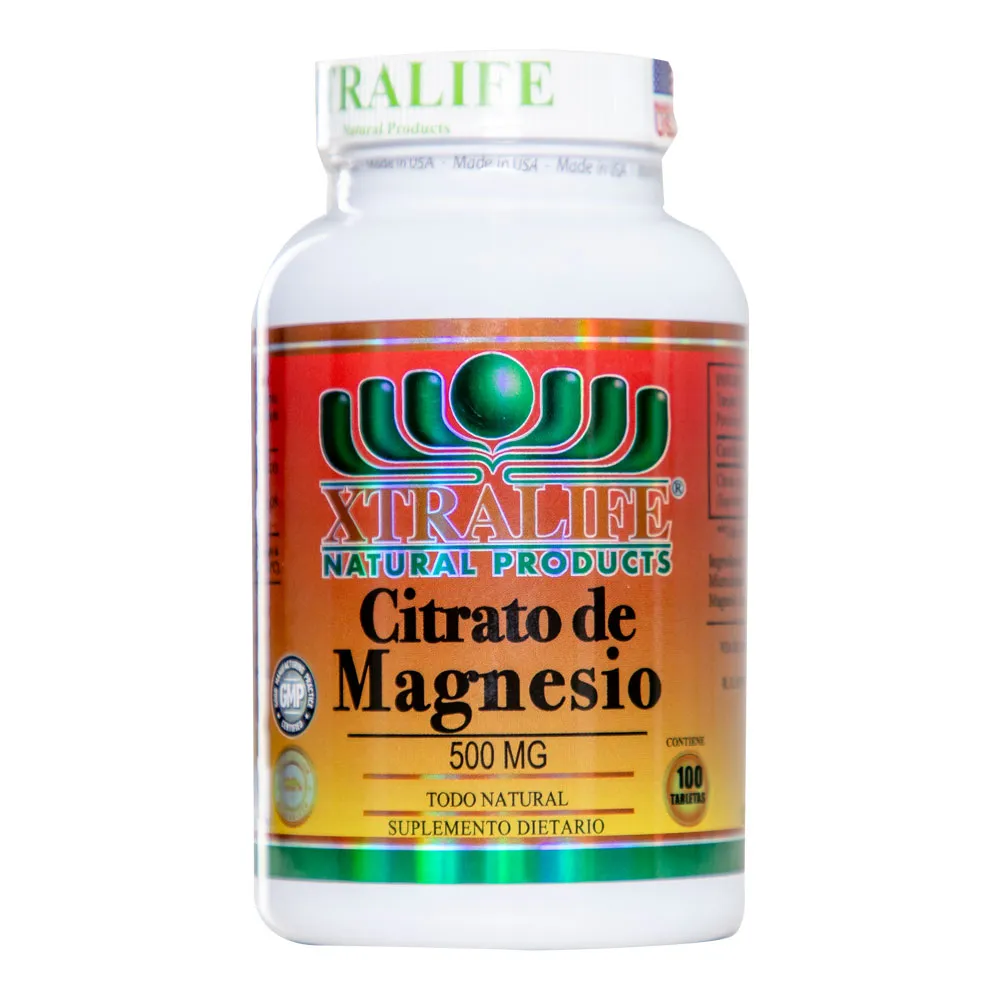 CITRATO DE MAGNESIO 500 MG FCO X 100 TABLETAS - Ecofarma