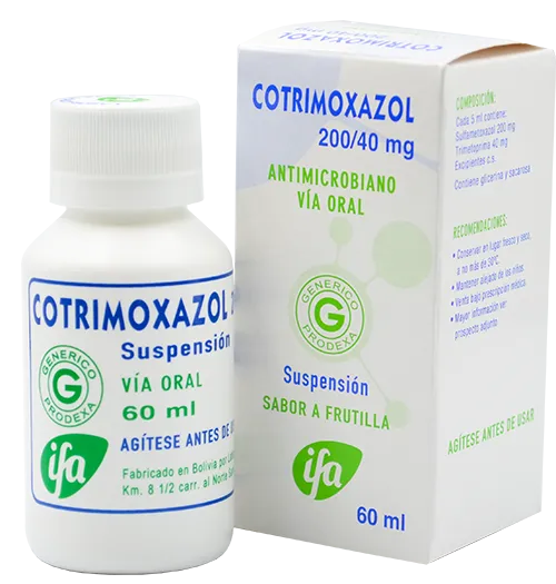 COTRIMOXAZOL 200/40 MG SUSPENSION FCO X 100 ML - Ecofarma