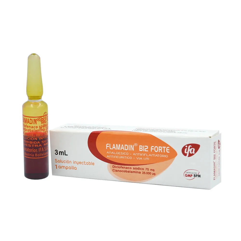 FLAMADIN B12 FORTE CAJA X 1 AMPOLLA - Ecofarma