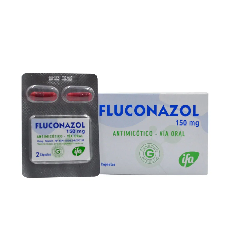 FLUCONAZOL 150 MG CAJA X 2 CAPSULAS - Ecofarma