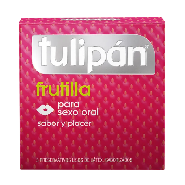 PRESERVATIVO TULIPAN FRUTILLA X 3 UNID. - Ecofarma