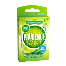 PRUDENCE SABOR Y COLOR CAIPIRINHA CAJA X 3 PRESERVATIVOS - Ecofarma
