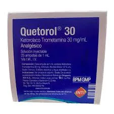 QUETOROL 30 MG CAJA X 25 AMPOLLA - Ecofarma