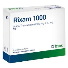RIXAM 1000 MG/10ML CAJA X 5 AMPOLLAS - Ecofarma