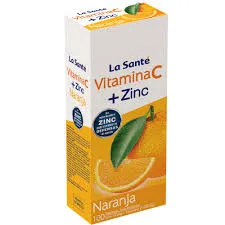 VITAMINA C + ZINC 500/15 MG NARANJA CAJA X 100 COMP. MASTICABLES - Ecofarma