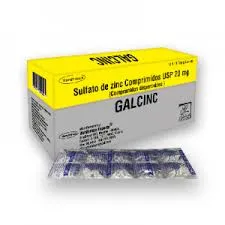 GALCINC ZINC 20 MG CAJA X 100 COMP.DISPERSABLE - Ecofarma