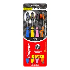 CEPILLO COLGATE ZIGZAG CHARCOAL INTERDENTAL 4 PACK - Ecofarma