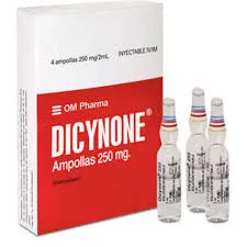 DICYNONE 250 MG CAJA X 4 AMPOLLAS - Ecofarma