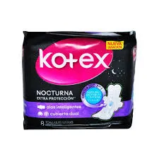KOTEX NOCTURNA EXTRA PROTECCION X 8 TOALLAS - Ecofarma