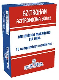 AZITROHAN AZITROMICINA 500 MG CAJA X 250 COMPRIMIDOS - Ecofarma