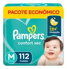 PAÑAL PAMPERS # 2 "M" X 112 UNIDADES - Ecofarma