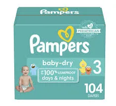 PAÑAL PAMPERS # 3 "M" X 104 UNIDADES - Ecofarma