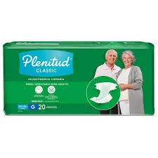 PAÑAL PLENITUD CLASSIC VERDE TALLA G X 20 UNID - Ecofarma