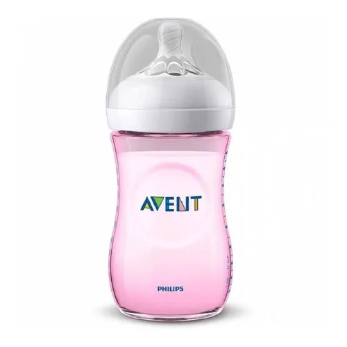 BIBERON AVENT NATURAL ROSADO 260 ML X 9 OZ - Ecofarma