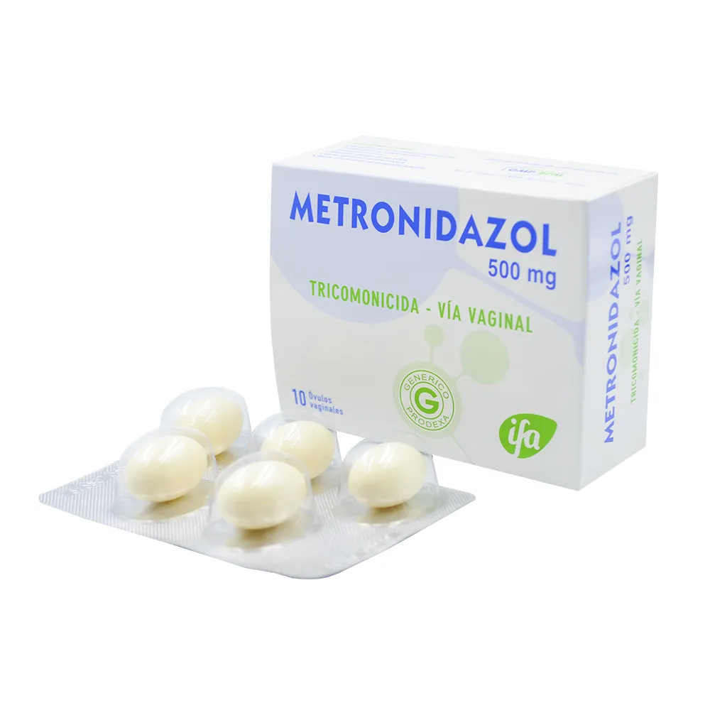METRONIDAZOL 500 MG CAJA X 10 OVULOS - Ecofarma