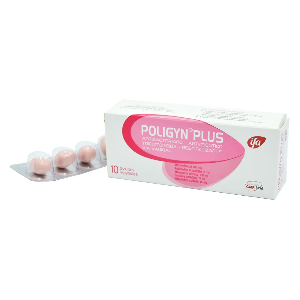 POLIGYN PLUS CAJA X 10 OVULOS VAGINALES - Ecofarma