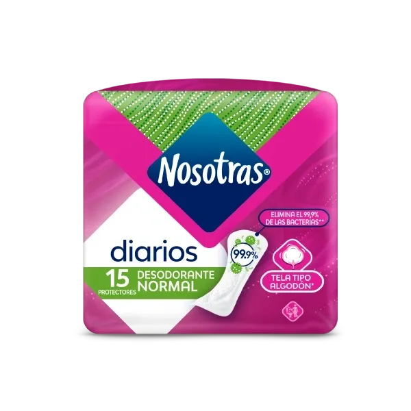 NOSOTRAS DIARIOS DESODORANTE X 15 UNID - Ecofarma