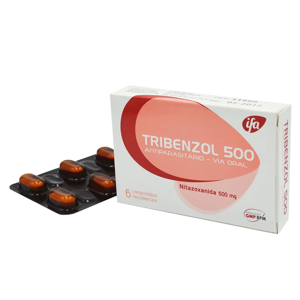 TRIBENZOL 500 MG CAJA X 6 COMPRIMIDOS - Ecofarma