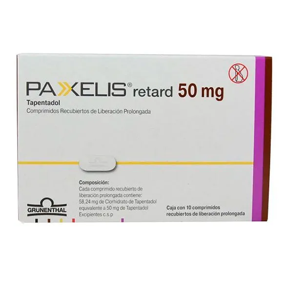 PAXELIS RETARD 50 MG CAJA X 10 COMPRIMIDOS - Ecofarma